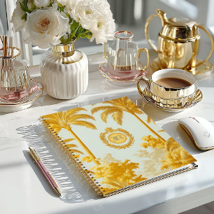 Cuaderno Lujo Imperial Gold Palm Tree Business
