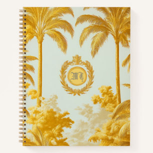 Cuaderno Lujo Imperial Gold Palm Tree Business