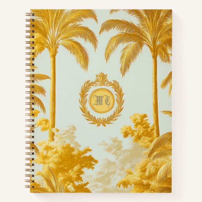 Cuaderno Lujo Imperial Gold Palm Tree Business (Anverso)