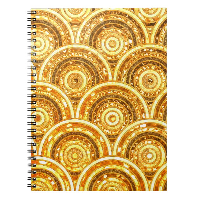Cuaderno Lujo Oro Relieve metalizado Metalizado Purpurina p (Frente)