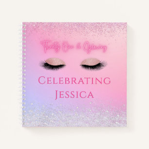 Cuaderno Lujo Rosa Veintiuno y Cumpleaños 21 Brillante