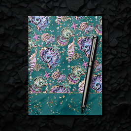 Cuaderno Lujo submarino verde azulado | Grandiosas Caminata