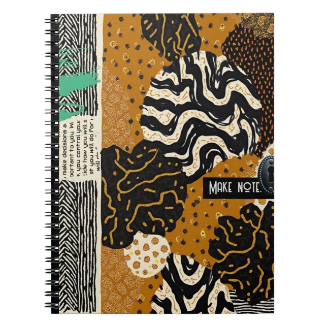 Cuaderno Lujosa sofisticación africana asiática caribeña (Frente)