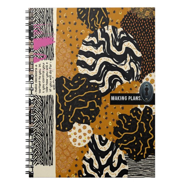 Cuaderno Lujosa sofisticación africana asiática caribeña (Frente)