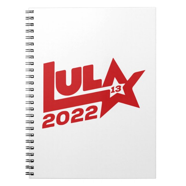 Cuaderno Lula 2022 13 PT Presidente Brasil (Frente)