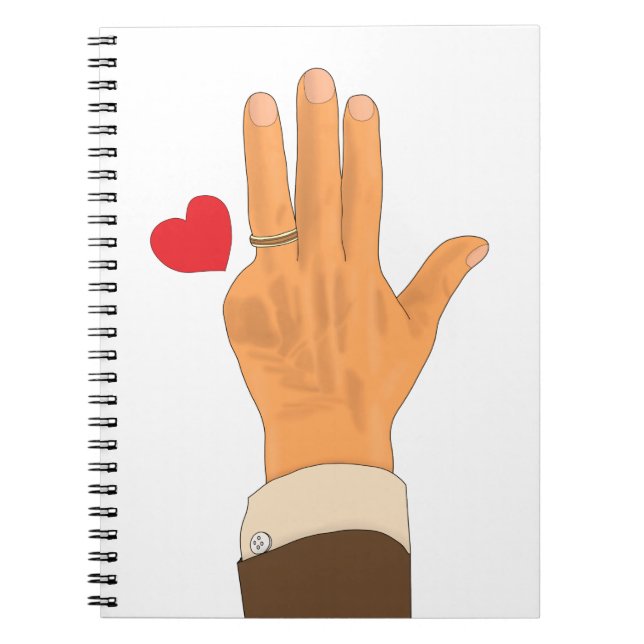 Cuaderno Lula's left hand and a heart (Frente)