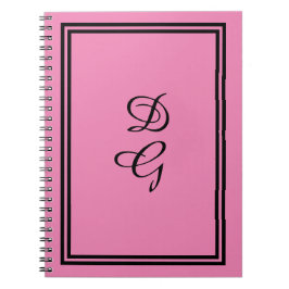 Cuaderno "Lulumama" Rosa rosado monogramado