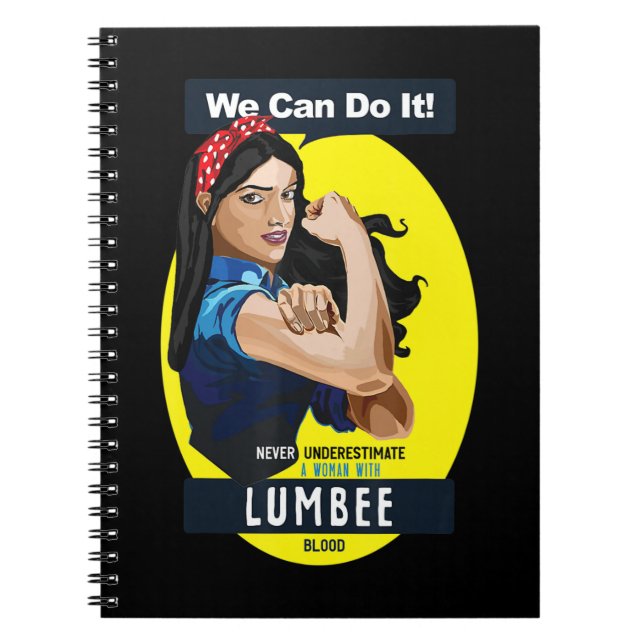 Cuaderno Lumbee, nativa estadounidense india, nunca se abur (Frente)
