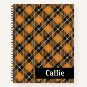 Cuaderno Lumberjack Diagonal Placa negro y calabaza