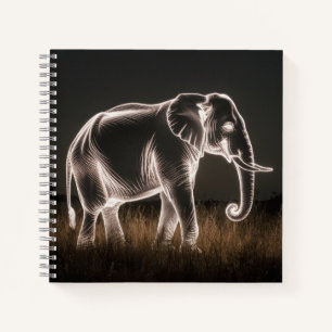 Cuaderno Luminosa Elephant Silhouette