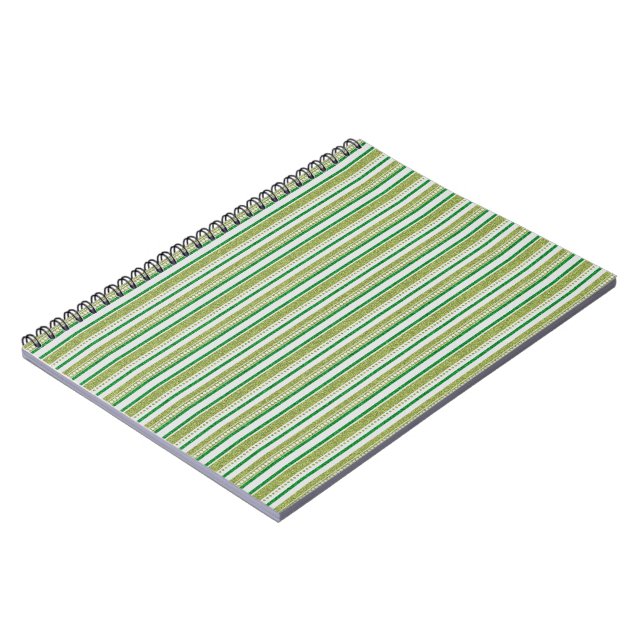 Cuaderno Luminosas Rayas Brillo (Lado Izquierdo)