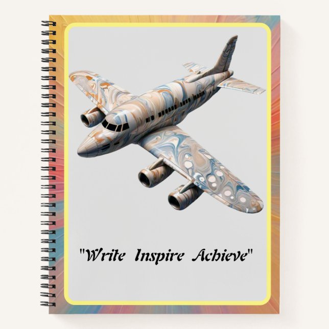 Cuaderno "Luminoso despegue: El avión desmembrado" (Anverso)