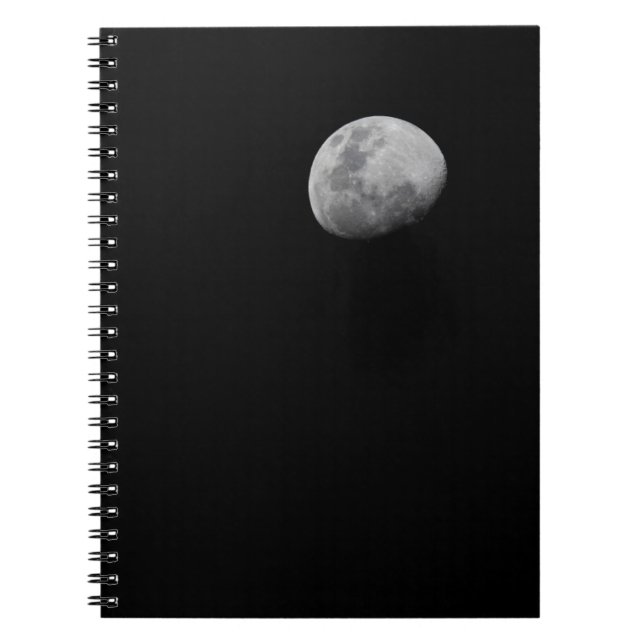 Cuaderno Luna con cielo negro | Zambia, Luangwa del Sur (Frente)