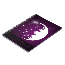 Cuaderno Luna con silueta de mezquita - bloc de notas