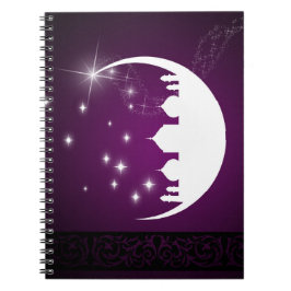 Cuaderno Luna con silueta de mezquita - bloc de notas