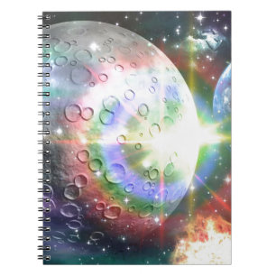 Cuaderno luna de arco iris