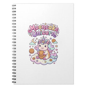 Cuaderno Luna de Pastel de Luna Unicornio Ropa Encantadora