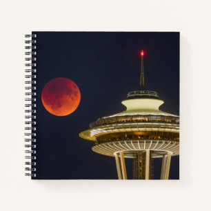Cuaderno Luna de Sangre Aguja Espacial de Seattle