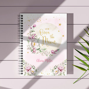 Cuaderno Luna Floral Rosa