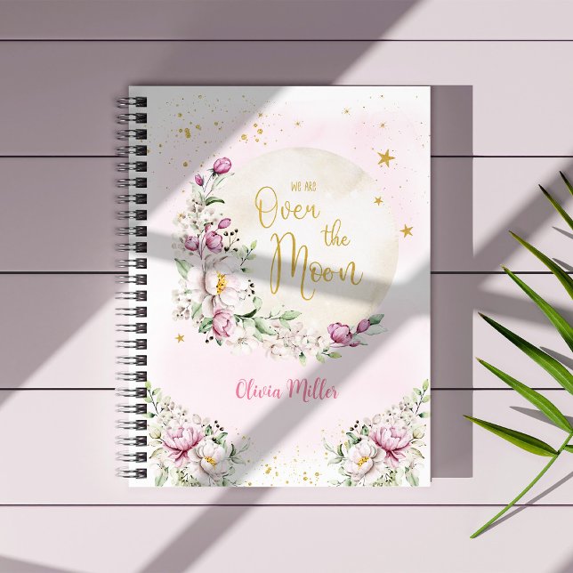 Cuaderno Luna Floral Rosa (Subido por el creador)