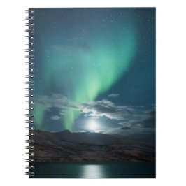 Cuaderno Luna llena de luces boreales