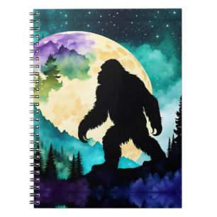 Cuaderno Luna llena Sasquatch en la montaña II