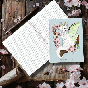 Cuaderno Luna Luna Verde Gato Blanco