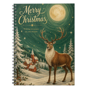 Cuaderno Luna mágica de invierno de reno