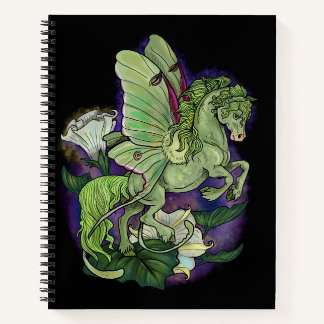 Cuaderno Luna Moonduster Moth Fairy Horse (Anverso)
