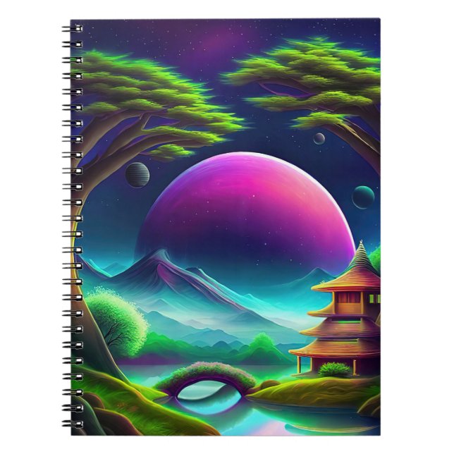 Cuaderno Luna morada (Frente)
