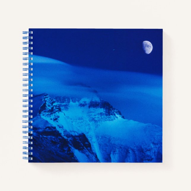 Cuaderno Luna sobre el Mt. Everest Tíbet, China (Anverso)