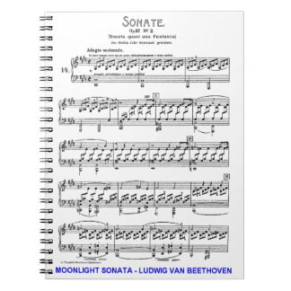 Cuaderno Luna-Sonata-Ludwig-Beethoven