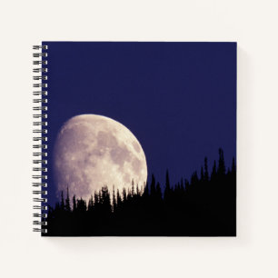 Cuaderno Luna y bosque   Parque Nacional Glacier Montana
