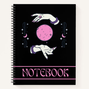 Cuaderno Luna y estrellas cósmicas mágicas