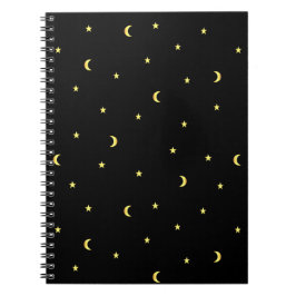 Cuaderno Luna y estrellas del oro
