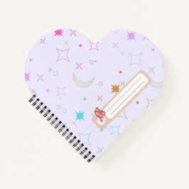 Cuaderno Luna y Estrellas Minimalista Lavanda