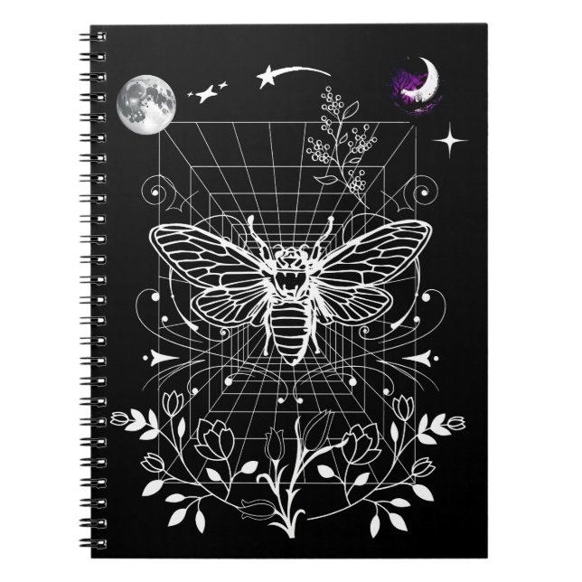Cuaderno Luna y polilla mágicas (Frente)