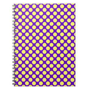 Cuaderno Lunares amarillos con STaylor morado