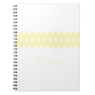 Cuaderno Lunares Amarillos Poka