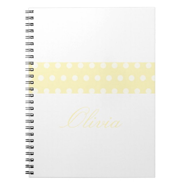 Cuaderno Lunares Amarillos Poka (Frente)