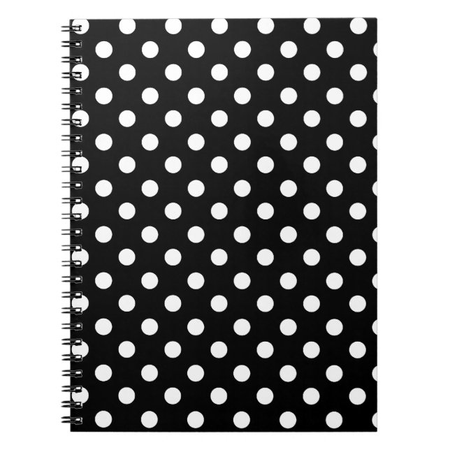 Cuaderno Lunares blancos y negros (Frente)