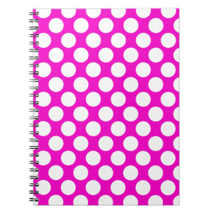 Cuaderno Lunares en rosa
