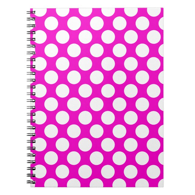 Cuaderno Lunares en rosa (Frente)