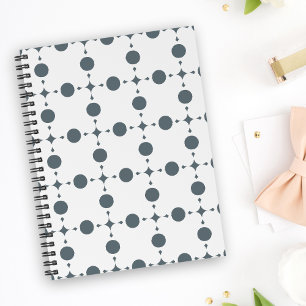Cuaderno Lunares grises, Patrón de lunares, Lunares, puntea
