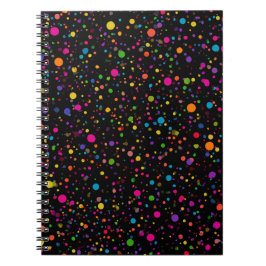 Cuaderno Lunares Multicolores Brillantes