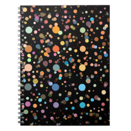 Cuaderno Lunares Multicolores Brillantes