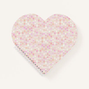 Cuaderno Lunares rosas y de melocotón