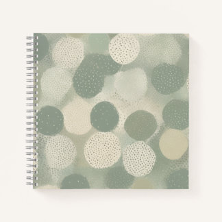 Cuaderno Lunares Verde Salvia