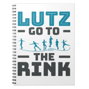 Cuaderno Lutz vaya a los hombres de patinaje artístico sobr