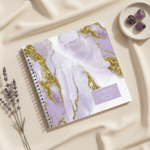 Cuaderno Lux Ink Lavanda Abstracto ID990